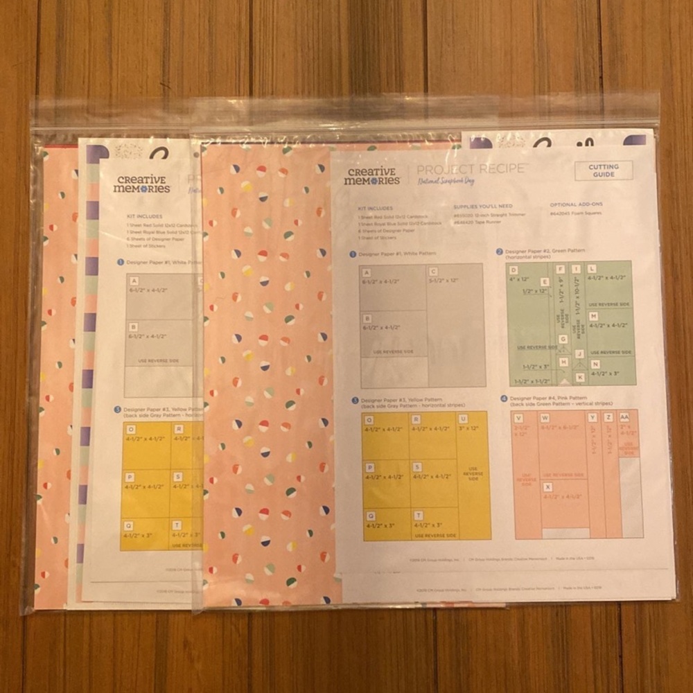 Creative memories National scrapbook day kit- set of 2